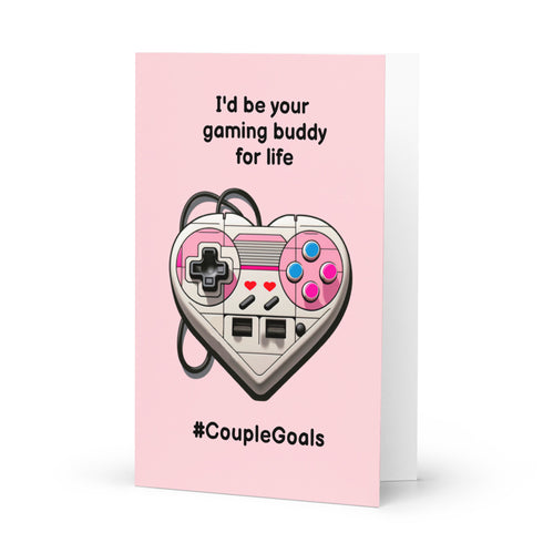 Video Gamer Valentine's Day Greeting Card